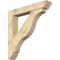 Ekena Millwork Funston Slat Rough Sawn Bracket w/ Offset Brace, Douglas Fir, 8"W x 48"D x 48"H BKT0806X48X48FST06RDF - alternate 1